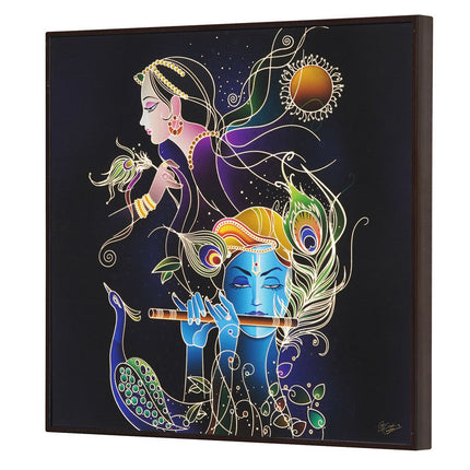 Tehzeeb Creations Golden Embossed Wall Painting