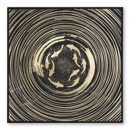 Tehzeeb Creations Golden Embossed Wall Painting