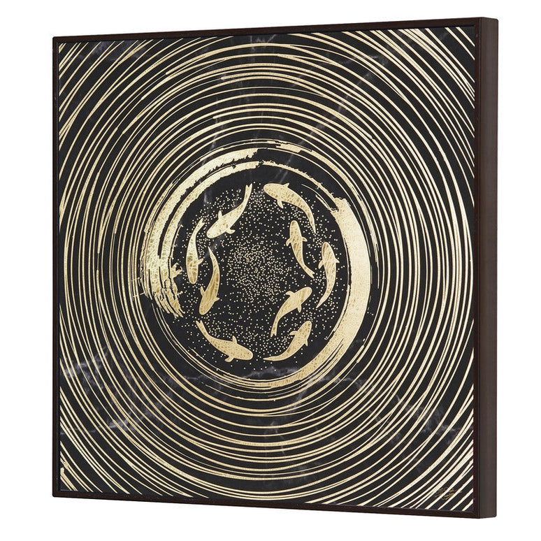 Tehzeeb Creations Golden Embossed Wall Painting