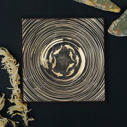 Tehzeeb Creations Golden Embossed Wall Painting