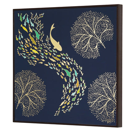 Tehzeeb Creations Golden Embossed Wall Painting