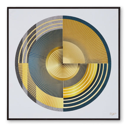 Tehzeeb Creations Golden Embossed Wall Painting