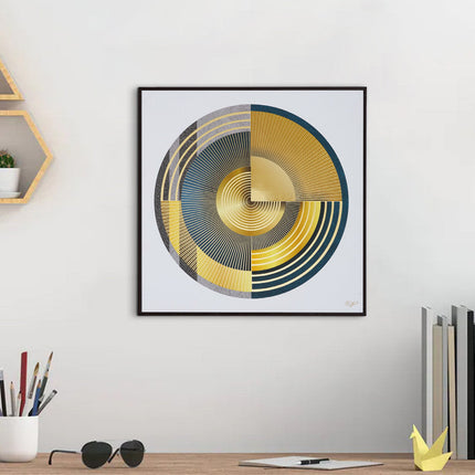 Tehzeeb Creations Golden Embossed Wall Painting