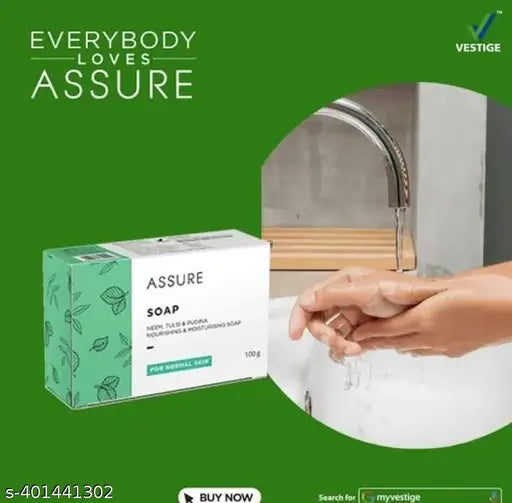 Vestige Assure Soap Neem, Tulsi & Pudina - 100g (Pack of 2)