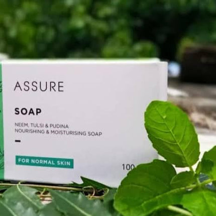 Vestige Assure Soap Neem, Tulsi & Pudina - 100g (Pack of 10)