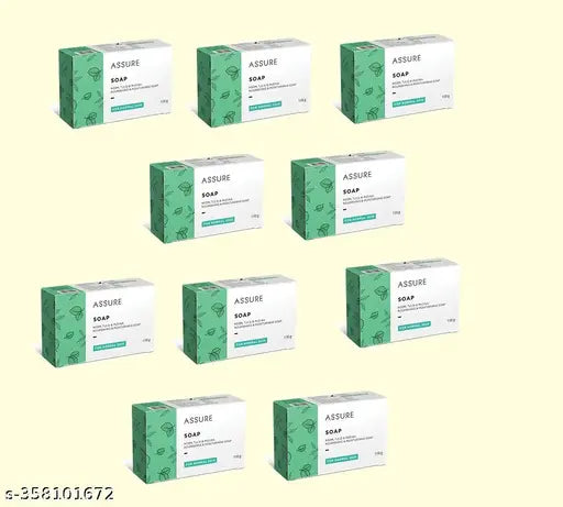 Vestige Assure Soap Neem, Tulsi & Pudina - 100g (Pack of 10)