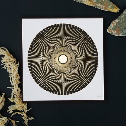 Tehzeeb Creations Golden Embossed Wall Painting