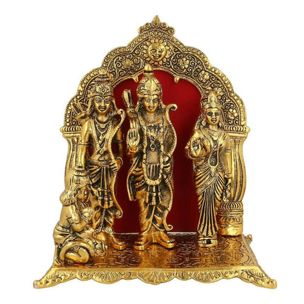 Lavanaya Brands - Gold-Polished Ram Darbar Murti
