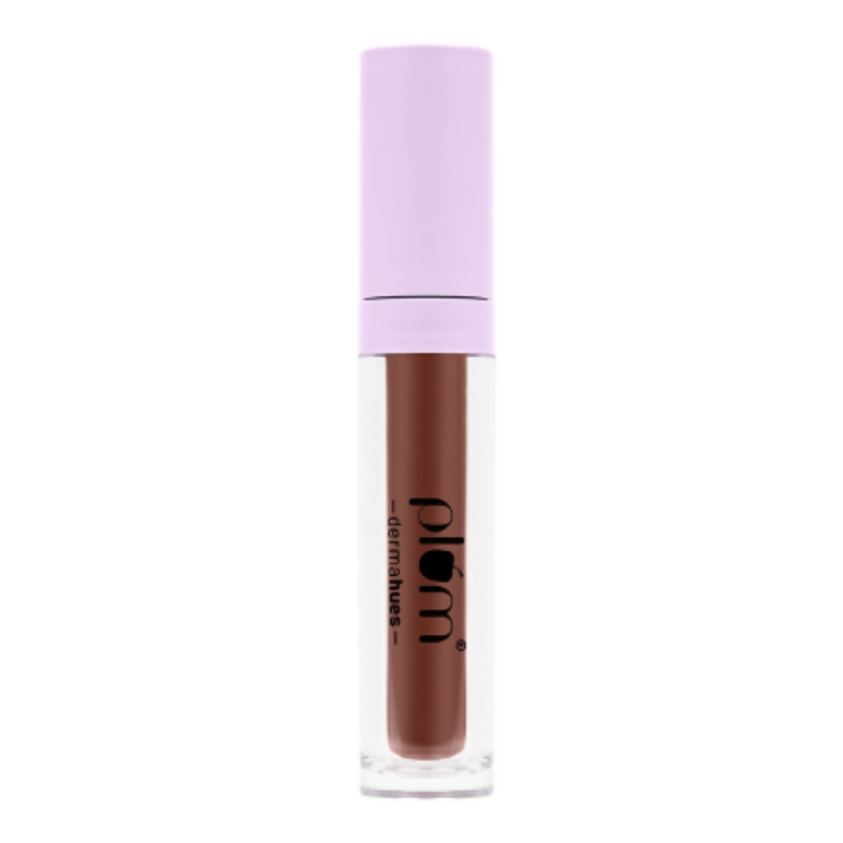 Plum Glassy Glaze Lip Lacquer 3-in-1 Lipstick + Lip Balm + Gloss 03 Latte Love