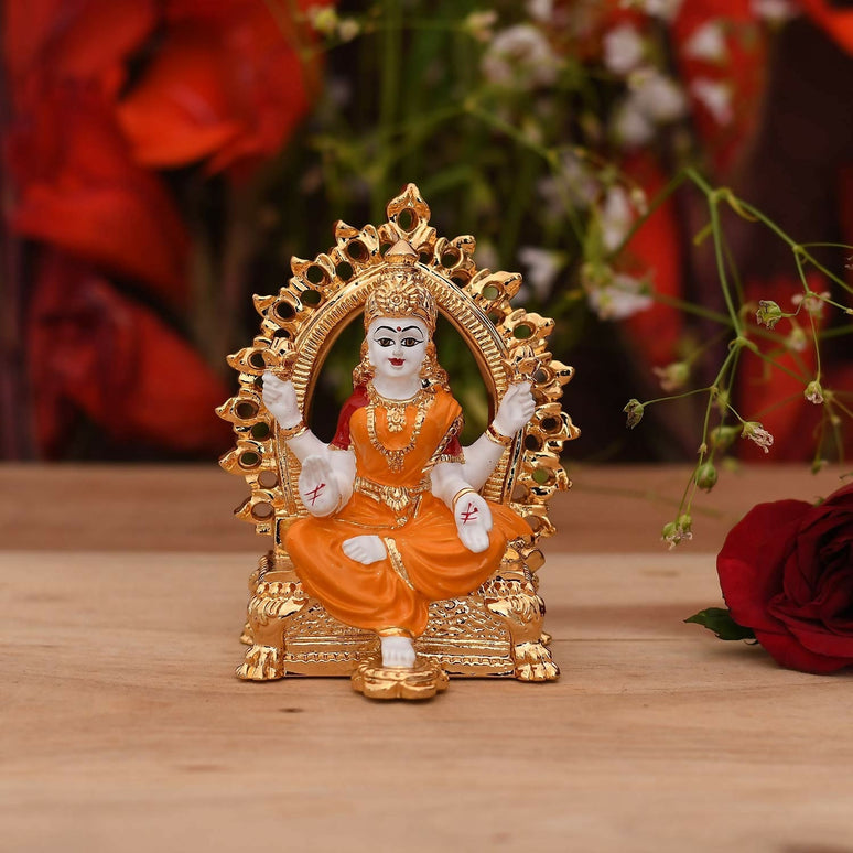 Collectible India Ceramic Lakshmi Idol