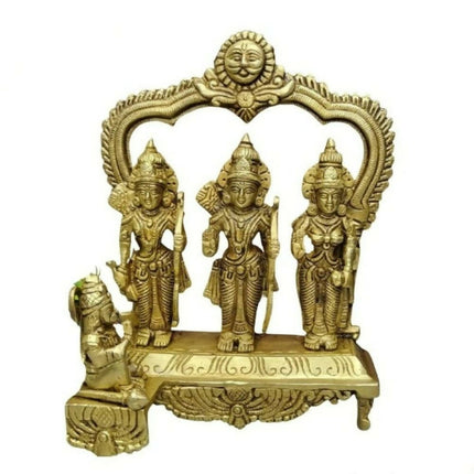 Tamas Brass Handcrafted Ram Darbar Shree Ram Ji Sita Laxman Hanuman Statue Idol
