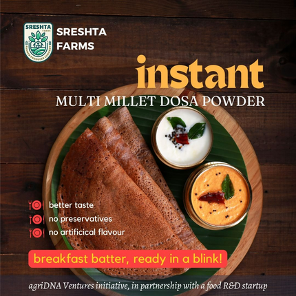 Sreshta Farms Instant Multi Millet Dosa Mix Powder