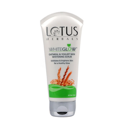 Lotus Herbals WhiteGlow Skin Brightening Oatmeal & Yogurt Gentle Exfoliator Scrub