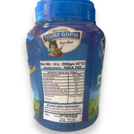 Dairy Sagar Gopal Pure Desi Cow Ghee | 100% Pure Cow Ghee | Organic, Natural & Healthy Ghee