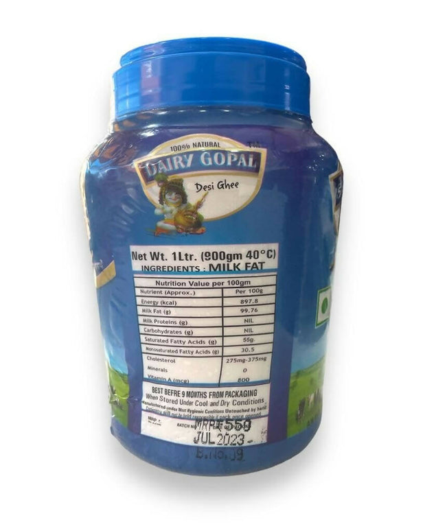 Dairy Sagar Gopal Pure Desi Cow Ghee | 100% Pure Cow Ghee | Organic, Natural & Healthy Ghee