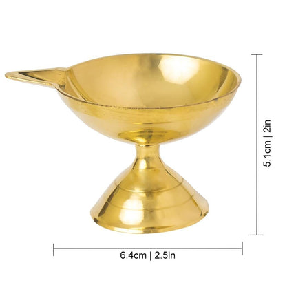 Spillbox Gold-Toned Brass Big Diya Pooja Essential