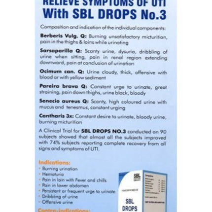 SBL Homeopathy Drops No. 3