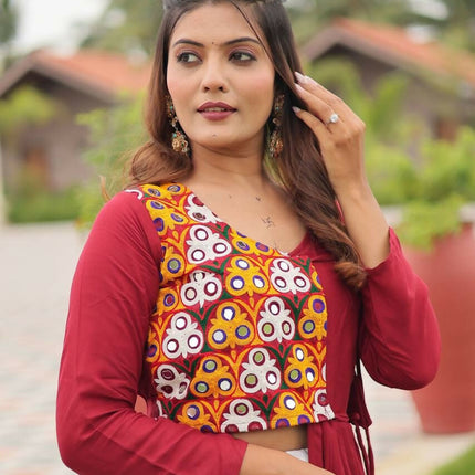 Aastha Fashion Off White Pure Cotton Designer Navratri Lehenga Choli Collection