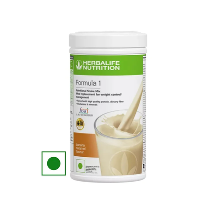 HERBALIFE FORMULA 1 NUTRITIONAL SHAKE MIX, BANANA CARAMEL (500G)