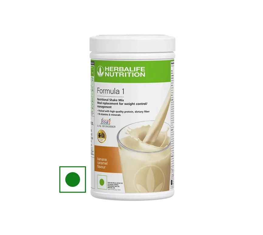 HERBALIFE FORMULA 1 NUTRITIONAL SHAKE MIX, BANANA CARAMEL (500G)