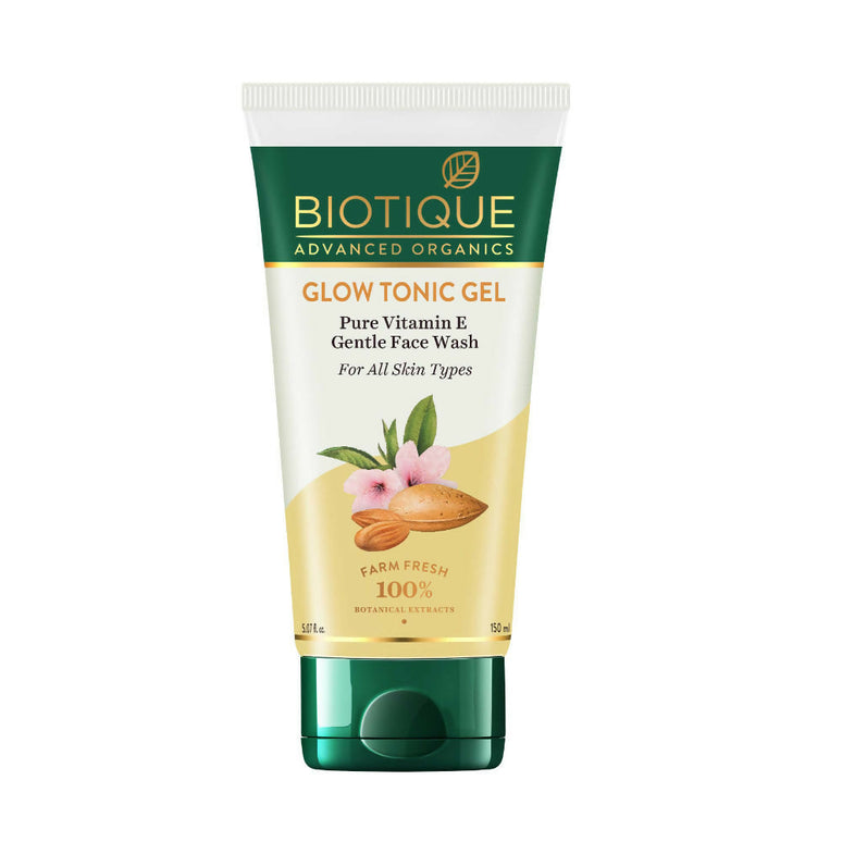 Biotique Advanced Organics Glow Tonic Gel Pure Vitamin E Gentle Face Wash