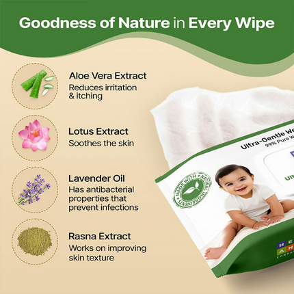 Herby Angel Baby Wet Wipes