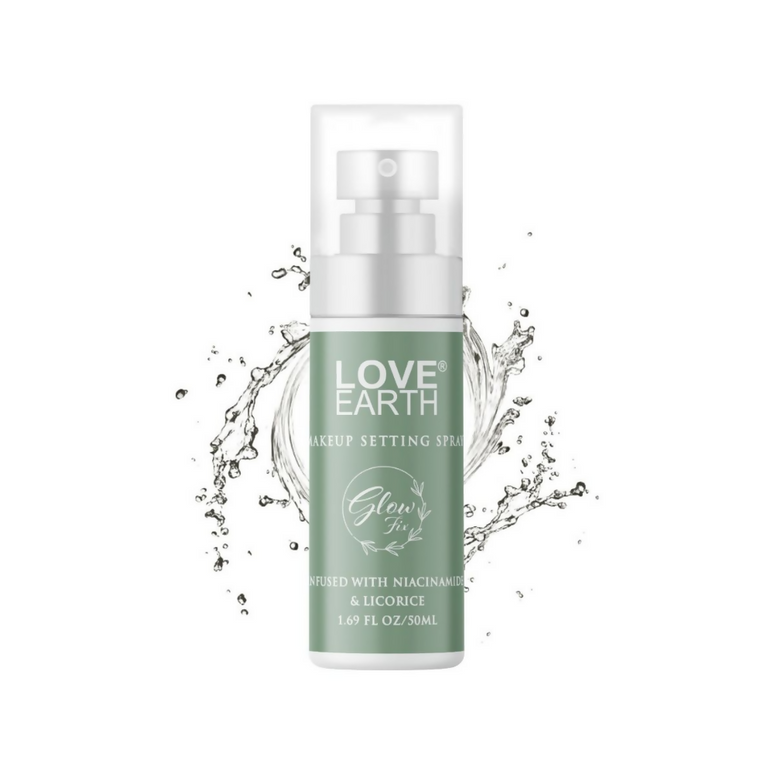 Love Earth Makeup Setting Spray Glow Fix, Infused With Niacinamide & Licorice
