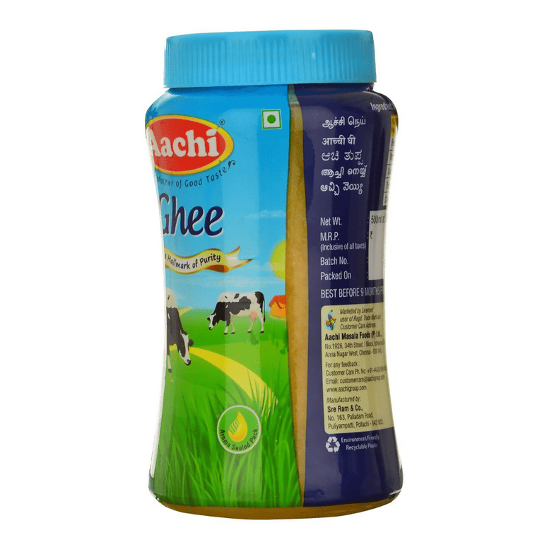 Aachi Ghee Jar | Desi Ghee with Rich Aroma | Pure Ghee | Helps in Better Digestion and Immunity