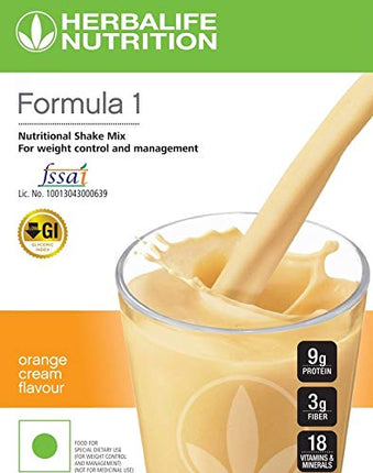 HERBALIFE FORMULA 1 NUTRITIONAL SHAKE MIX, ORANGE CREME (500G)