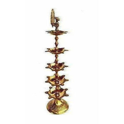 Pure Brass Diya (Puja Lamp) Hindu Pooja Article