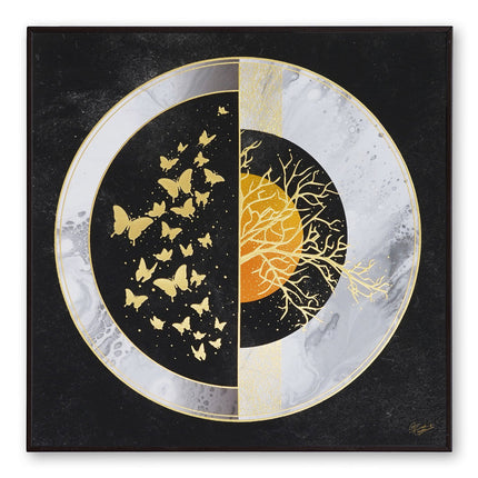 Tehzeeb Creations Golden Embossed Wall Painting