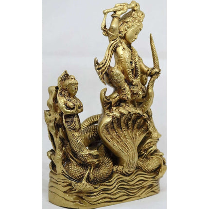 Chahat Premium Living Brass Kalika Krishna