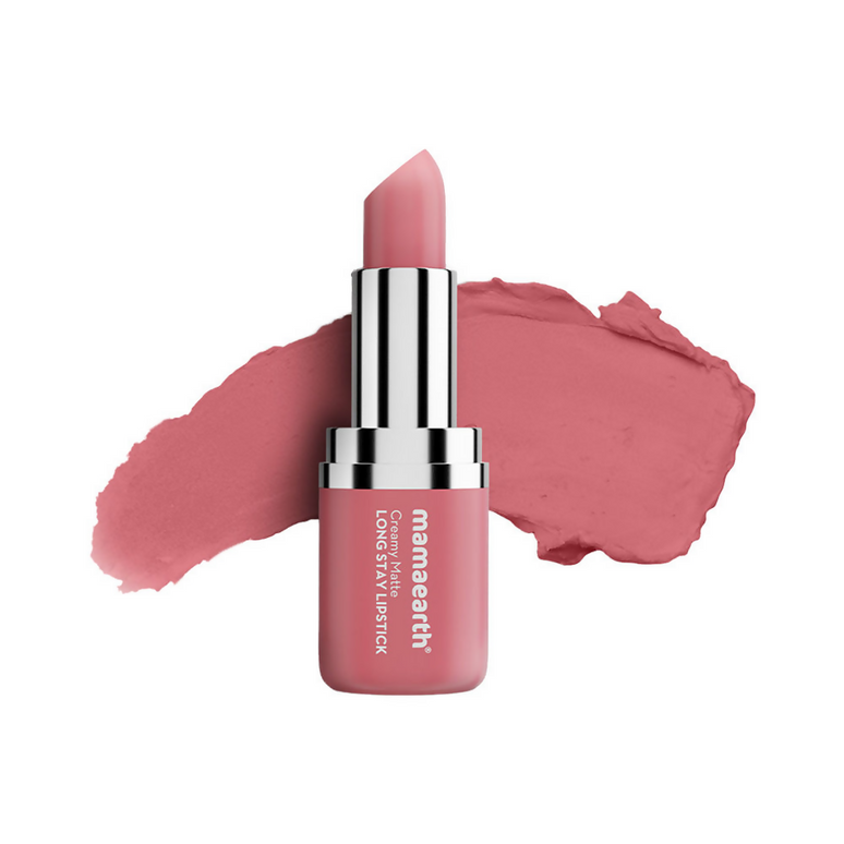 Mamaearth Creamy Matte Long Stay Lipstick - Hibiscus Nude