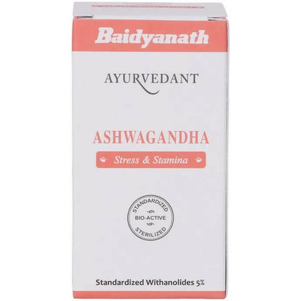 Baidyanath Jhansi Ayuvedant Ashwagandha Tablets