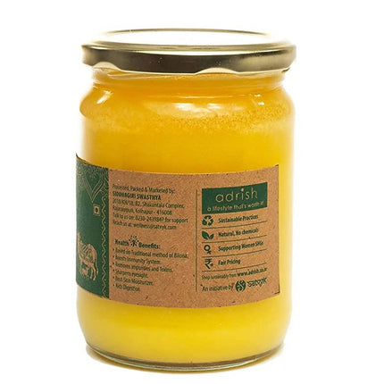 Adrish Desi Cow Bilona A2 Ghee | Pure A2 Ghee | Traditional Vedic Bilona Method Ghee | A2 Gir Cow Ghee