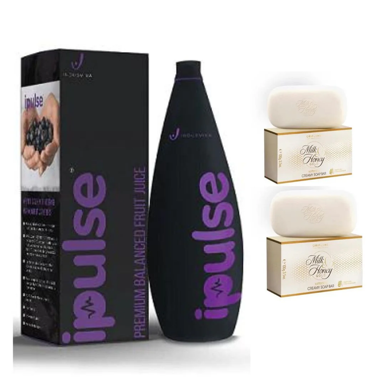 INDUS VIVA I PULSE JUICE (1 LTR) - ORIFLAME CREAMY SOAP X 2 FREE