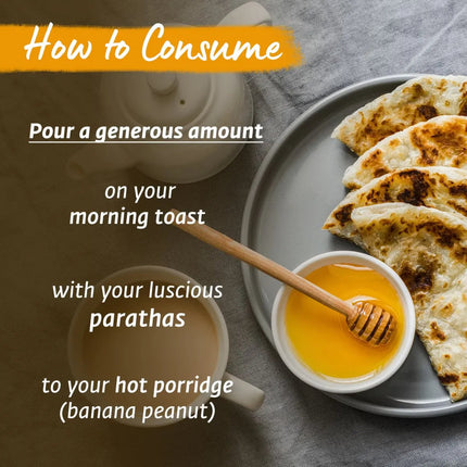 Isha Life Raw Himalayan Honey - Pure Wild Himalayan Honey | Sourced from Jammu, Reasi, Doda and Udhampur