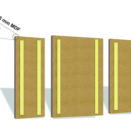 Tehzeeb Creations Set Of 3 Digital Wall Painting