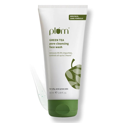 Plum Green Tea Pore Cleansing Face Wash With Glycolic Acid - Fights Acne & Oil For Clear Skin