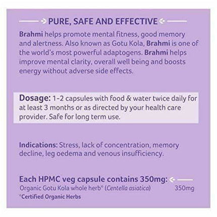 Organic India Brahmi / Organic India Gotu Kola