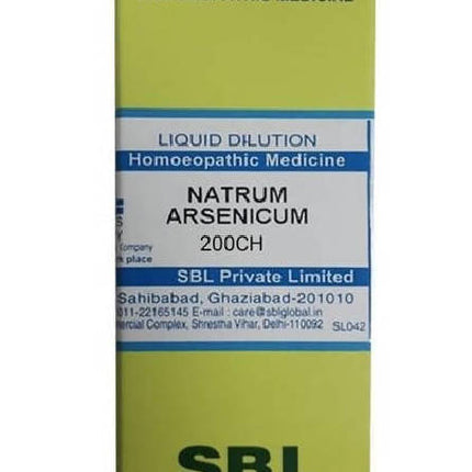 SBL Homeopathy Natrum Arsenicum Dilution