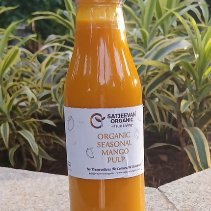 Satjeevan Organic Seasonal Mango Pulp