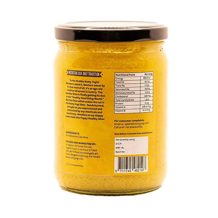 Nutty Yogi Pure Bilona A2 Cow Ghee | 100% Pure and Premium | Cultured Desi Cow Ghee From A2 Milk