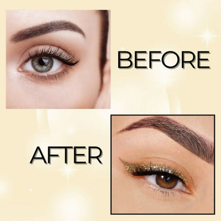 BOBI Glitter Eyeliner Gold Diamond Sparkle Finish Waterproof Long Wear