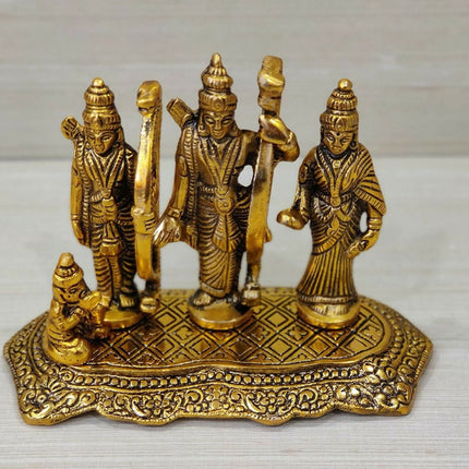 Giftnagri Lord Ram Darbar Idol Metal Showpiece Hindu Religious Idols