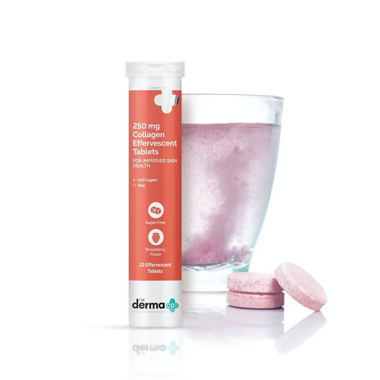 The Derma Co 250 mg Collagen Effervescent Tablets for Improved Skin Health