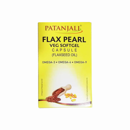 Patanjali Flax Pearl Veg Softgel Capsules