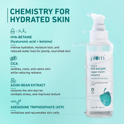 Plum Cica & Hya-Betaine Vegan Mucin Essence