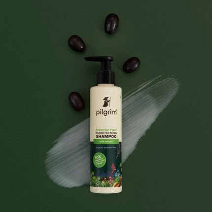 Pilgrim PatuÃ¡ & Keratin Hair Smoothening Shampoo For Dry & Frizzy Hair, For Hair Smoothening & Healthy Scalp