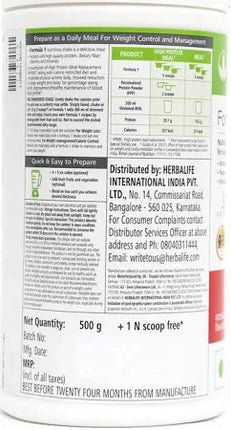 HERBALIFE FORMULA 1 NUTRITIONAL SHAKE MIX, ROSE KHEER (500G)